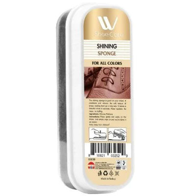 Shoe Shining Sponge Neutral - 0.37 fl oz | WBM SHOE CARE